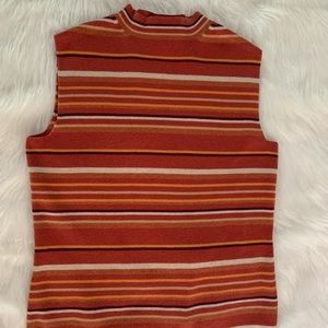 Designers Originals Striped Mock Neck Top